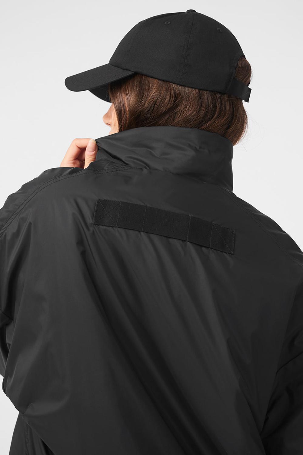 Black Women Alo Yoga Latitude Light Weight 1/2 Zip Pullover Jacket | Australia  52130-YEJI