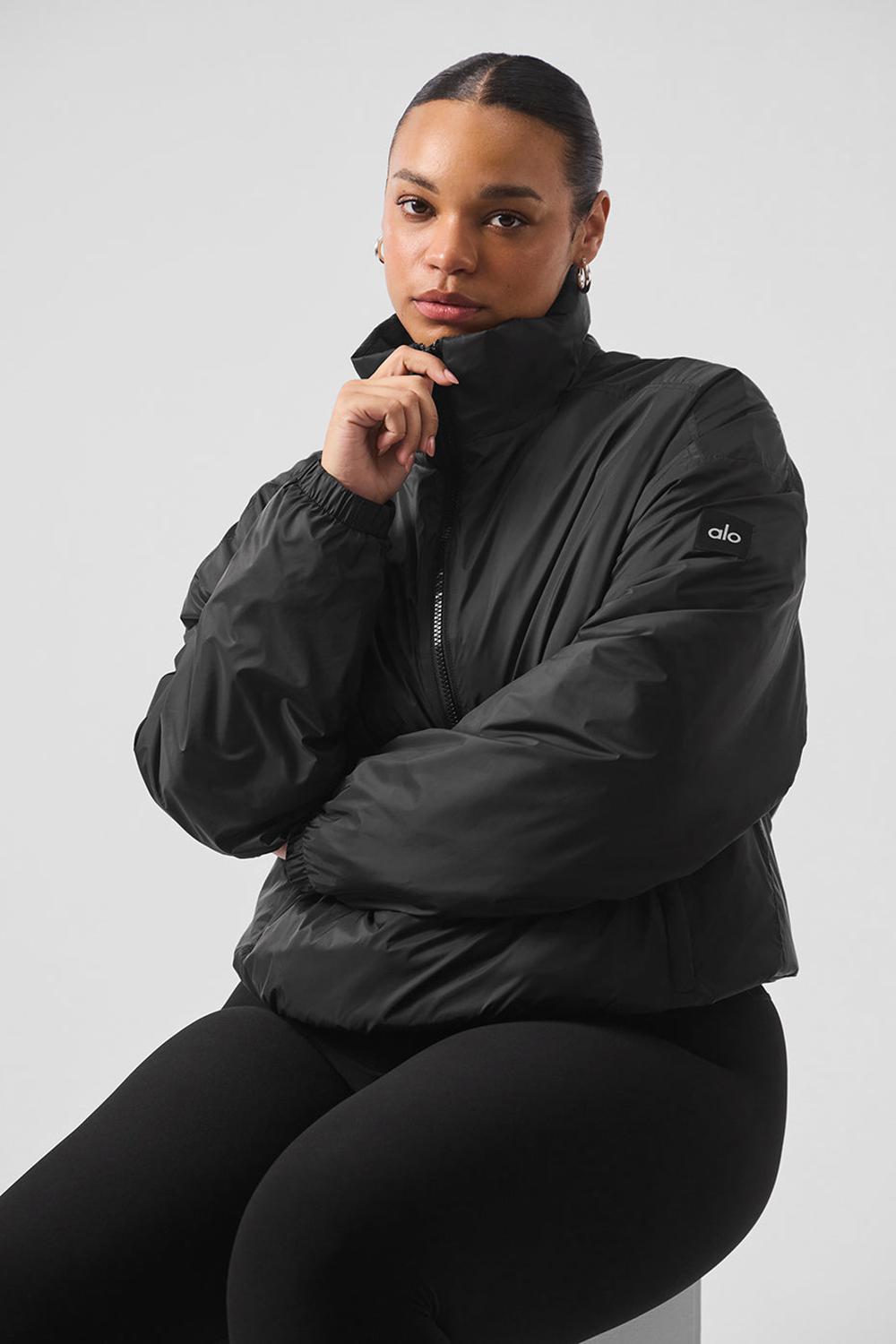 Black Women Alo Yoga Latitude Light Weight 1/2 Zip Pullover Jacket | Australia  52130-YEJI