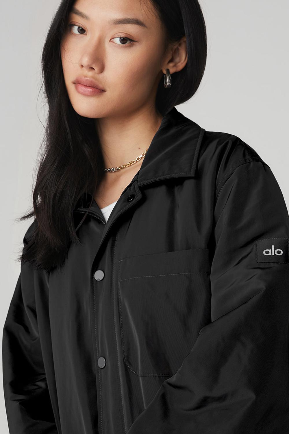 Black Women Alo Yoga Legend Jacket | Australia  86743-AXNY