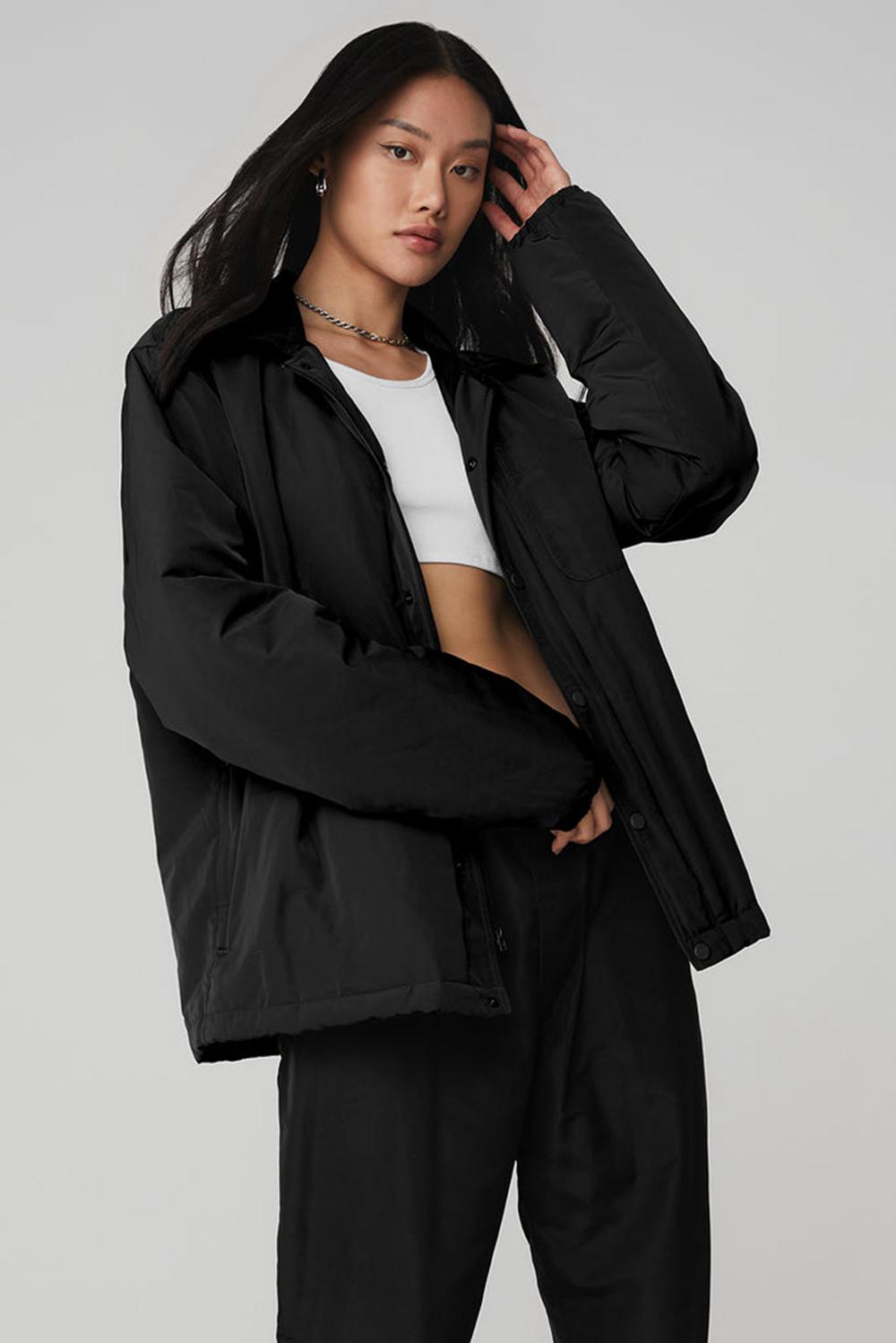 Black Women Alo Yoga Legend Jacket | Australia  86743-AXNY
