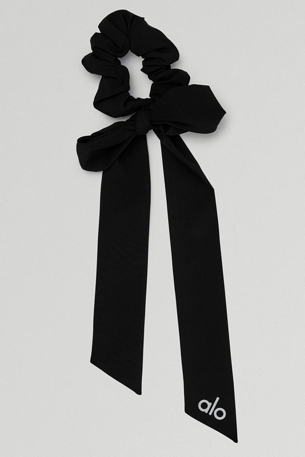 Black Women Alo Yoga Love Knots Tie Scrunchie | Australia  81934-YJIF