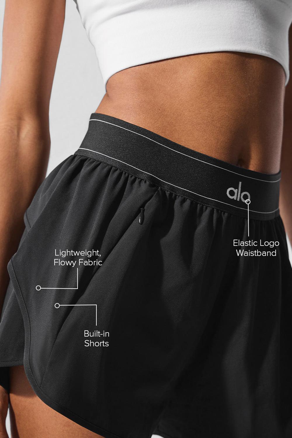 Black Women Alo Yoga Match Point Short | Australia  57094-CWPT