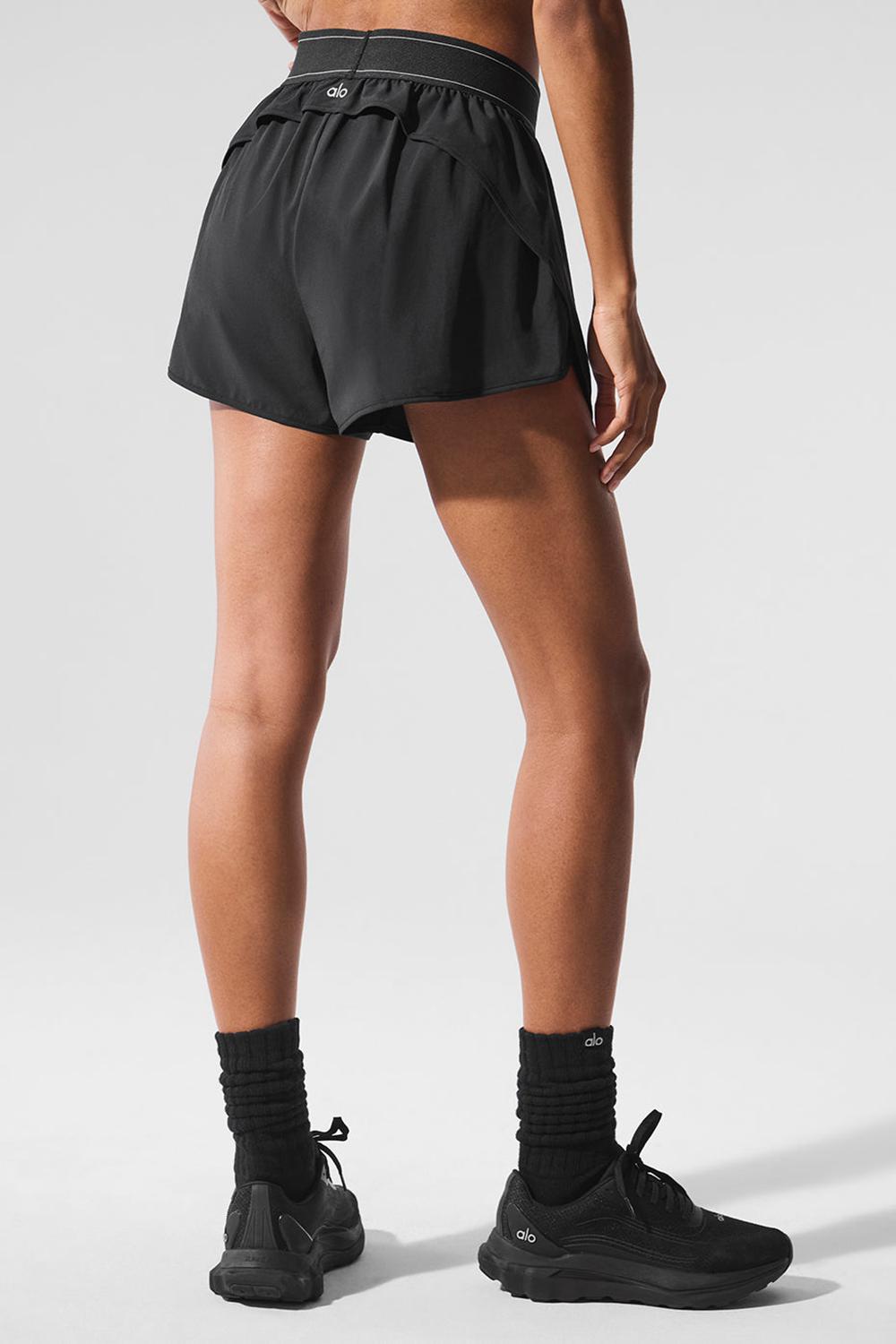 Black Women Alo Yoga Match Point Short | Australia  57094-CWPT