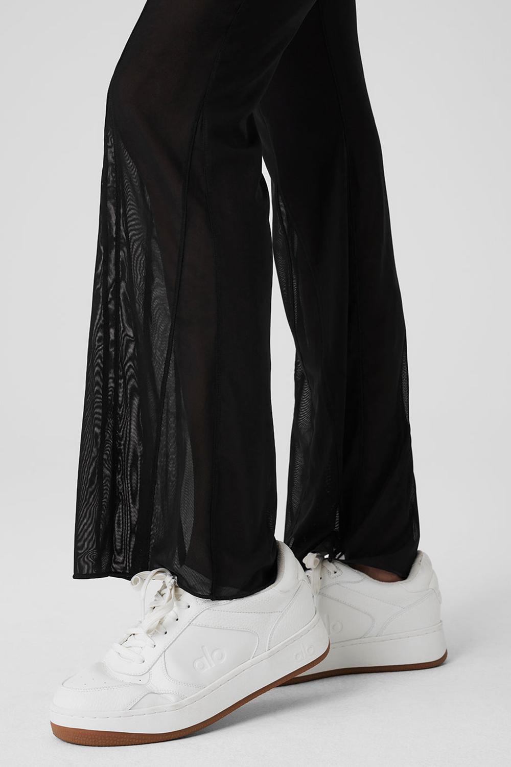 Black Women Alo Yoga Mesh High-Waist Flicker Pant | Australia  49701-IEHN