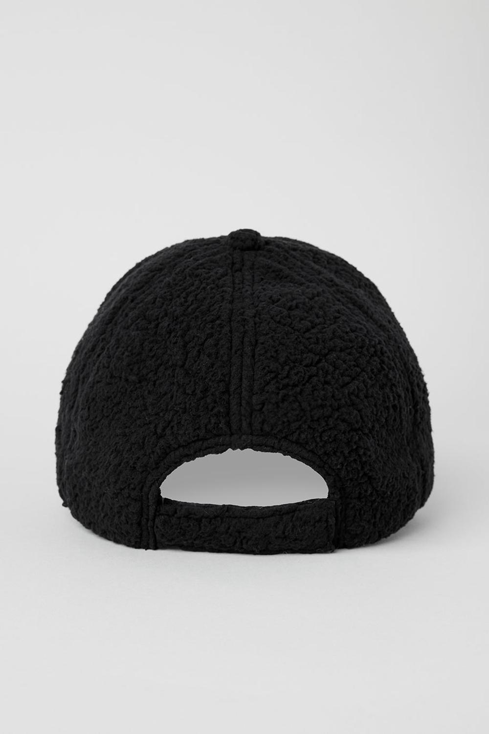 Black Women Alo Yoga Micro Sherpa Off-Duty Cap | Australia  51276-WQAS