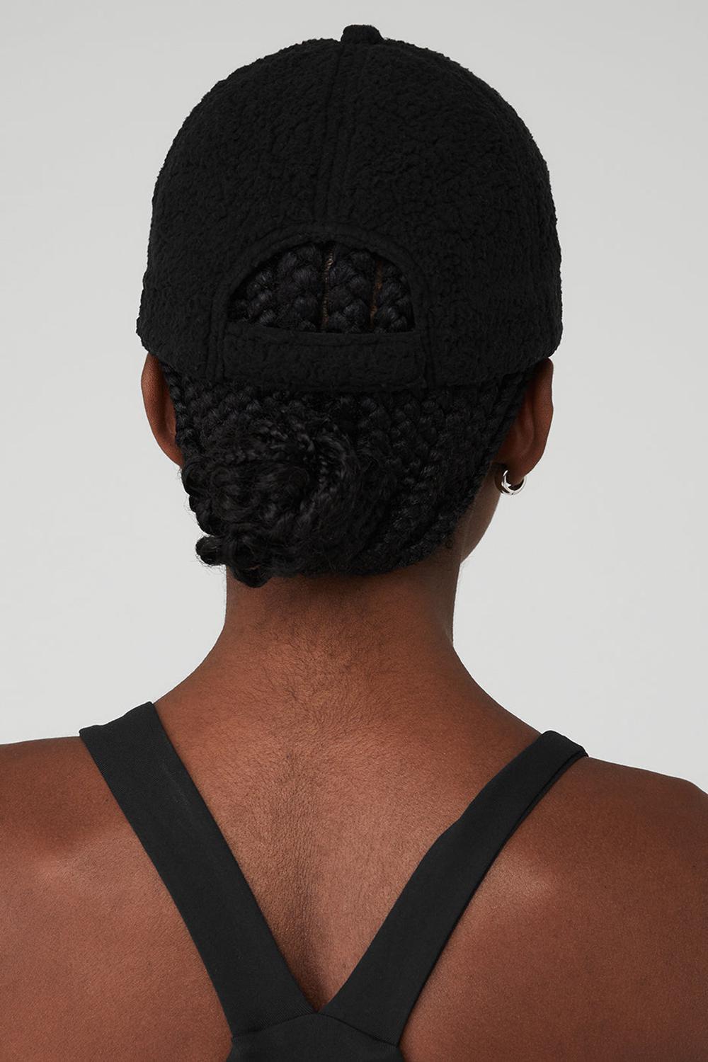 Black Women Alo Yoga Micro Sherpa Off-Duty Cap | Australia  51276-WQAS