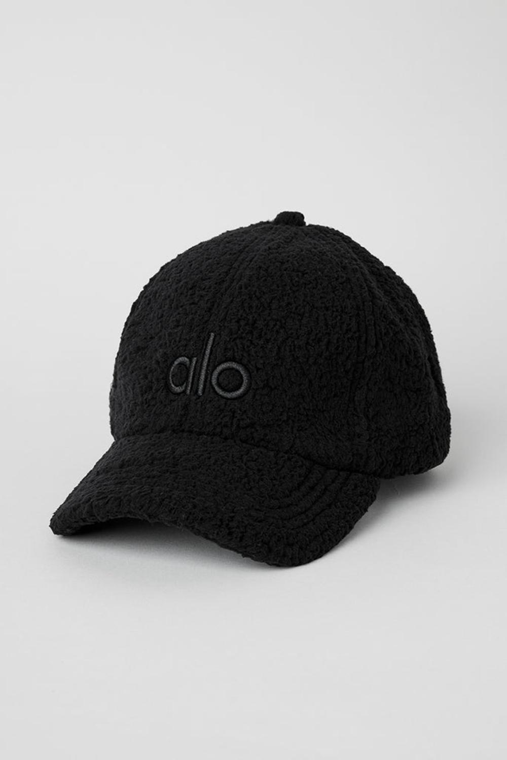 Black Women Alo Yoga Micro Sherpa Off-Duty Cap | Australia  51276-WQAS