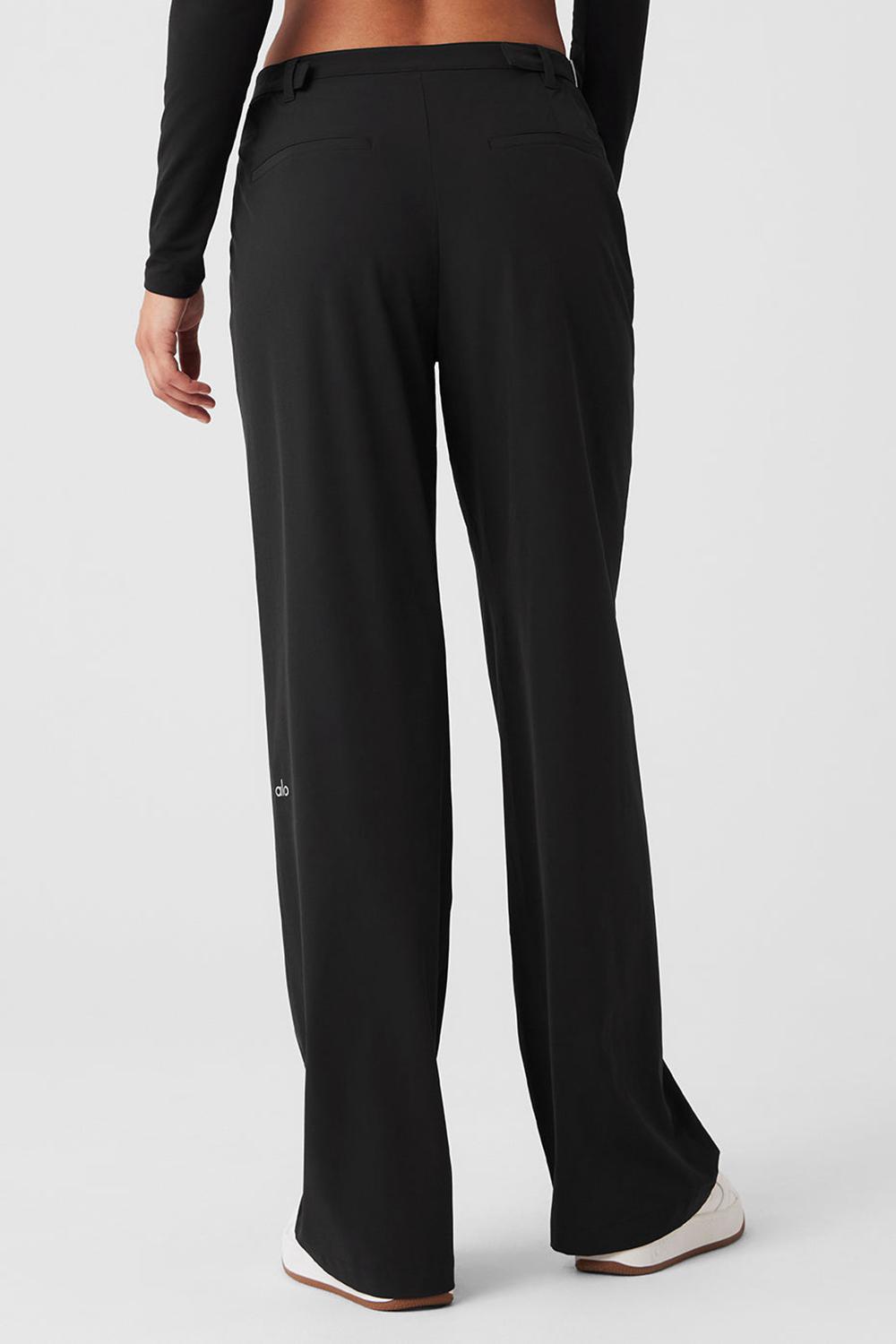 Black Women Alo Yoga Mid-Rise Showdown Pant | Australia  97205-RDYW