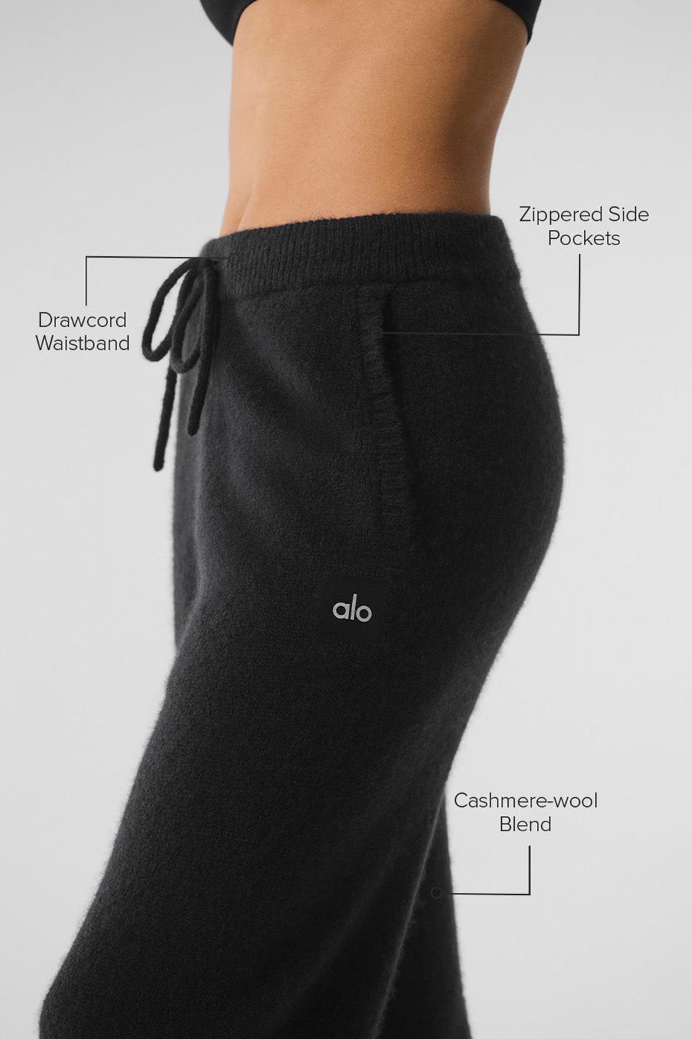 Black Women Alo Yoga New Class Cashmere Sweatpant | Australia  75201-DFQU