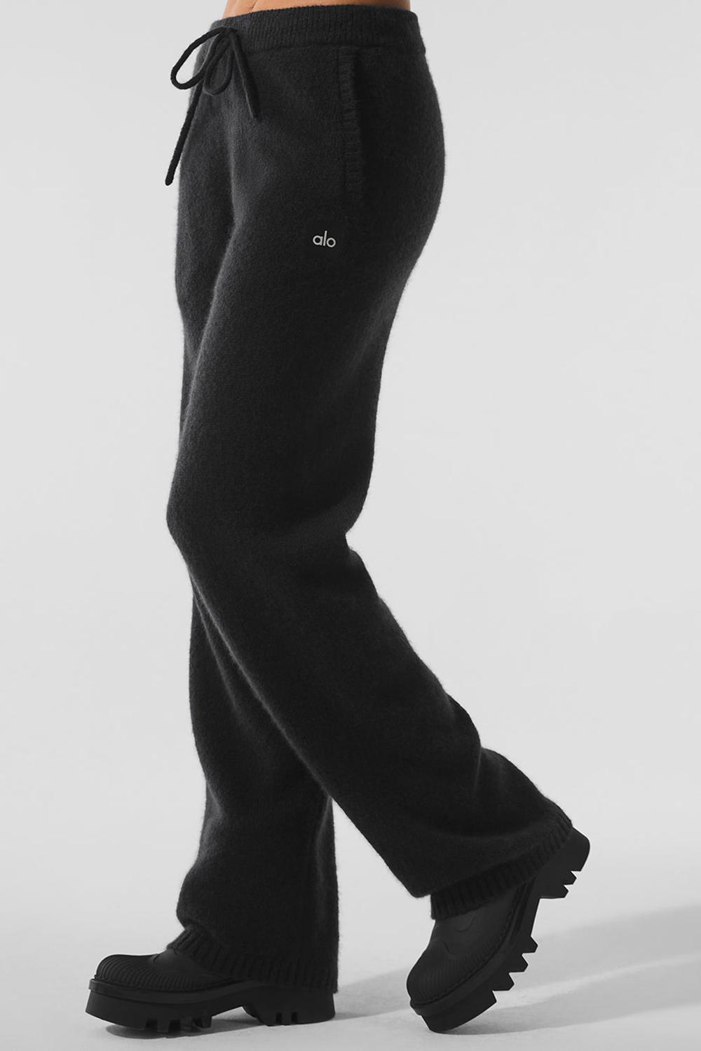 Black Women Alo Yoga New Class Cashmere Sweatpant | Australia  75201-DFQU