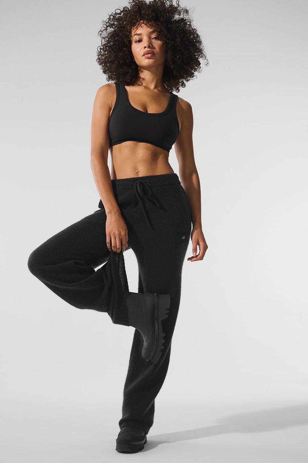Black Women Alo Yoga New Class Cashmere Sweatpant | Australia  75201-DFQU