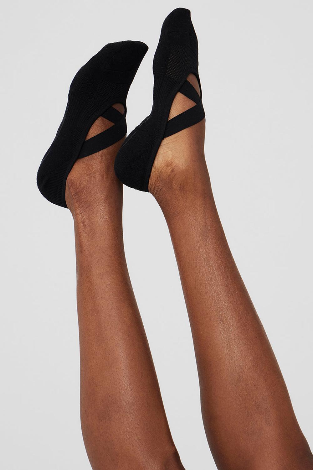 Black Women Alo Yoga Pivot Barre Barres Sock | Australia  82906-SJIT