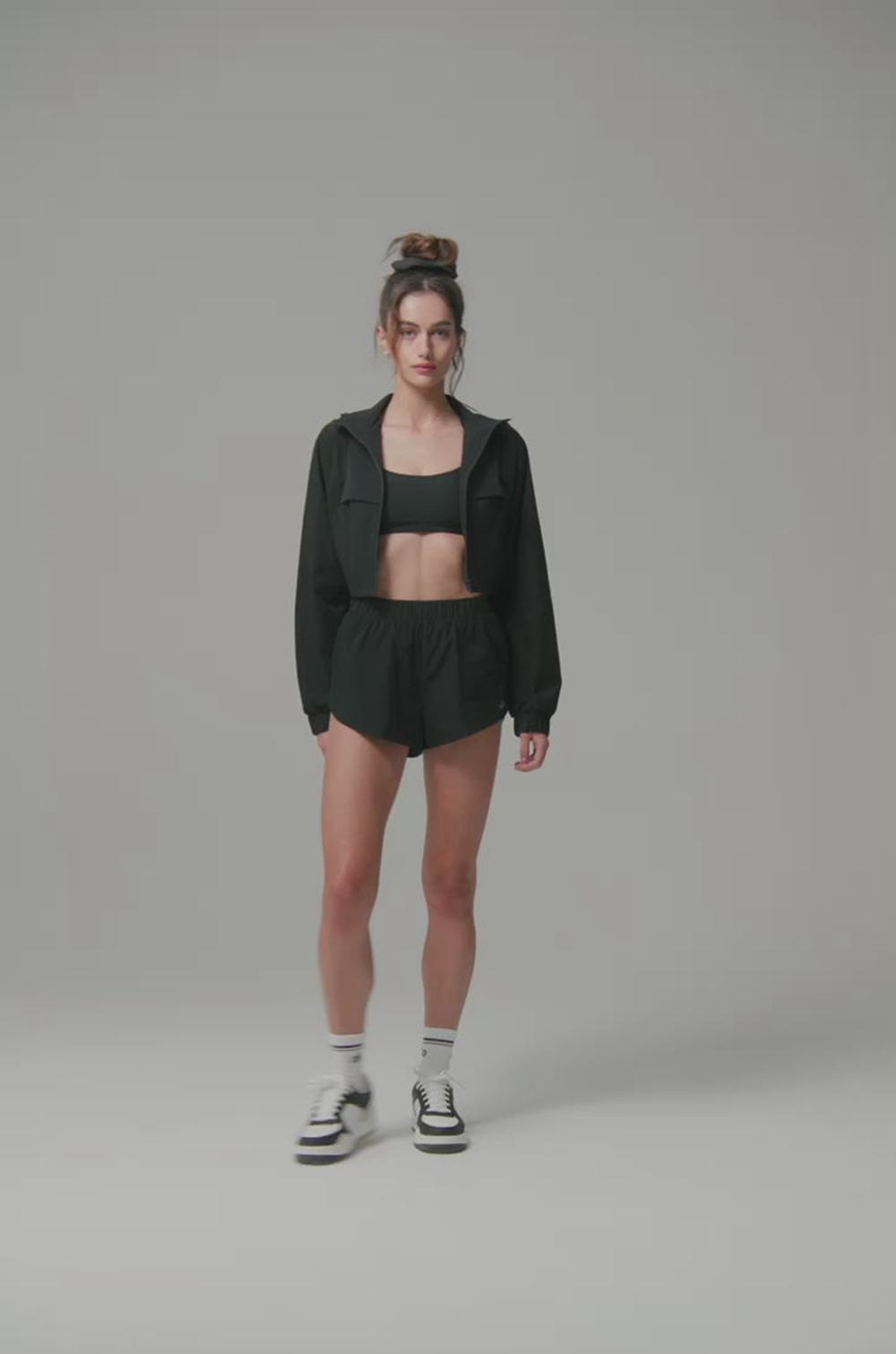 Black Women Alo Yoga Playmaker Dolphin Short | Australia  43592-XMDI