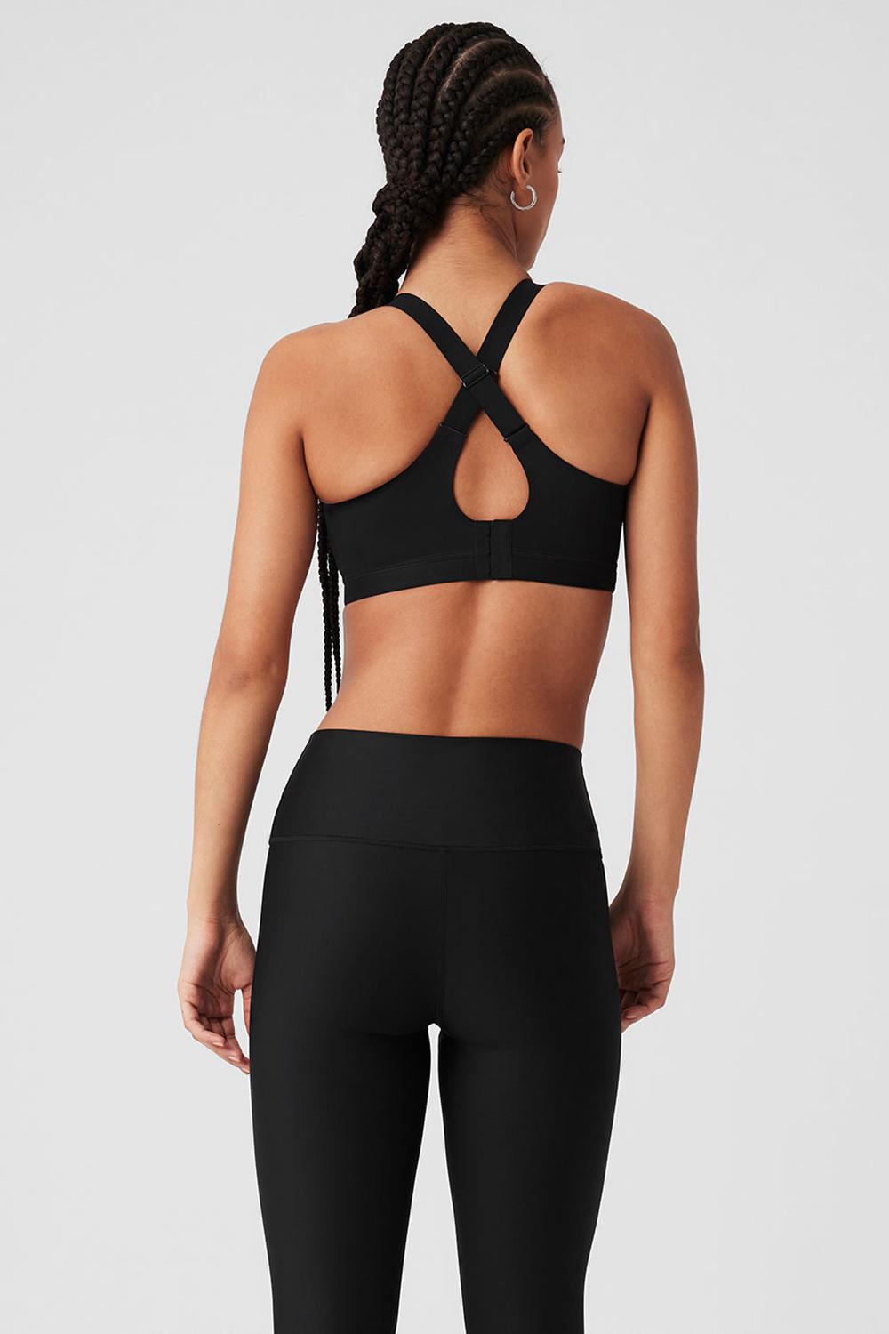 Black Women Alo Yoga Power Move High Impact Bra | Australia  61349-MNKI
