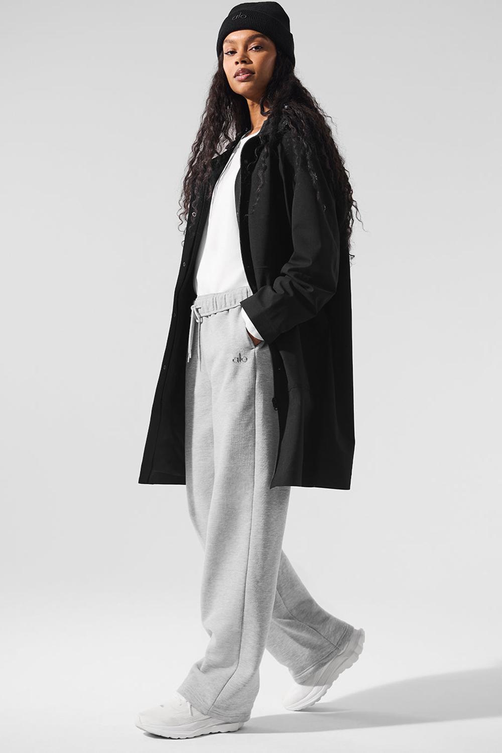 Black Women Alo Yoga Rain Or Shine Long Coat | Australia  09375-RQZE