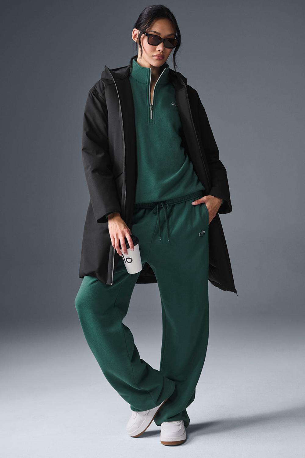 Black Women Alo Yoga Rain Or Shine Puffer Jacket | Australia  08394-UMPG