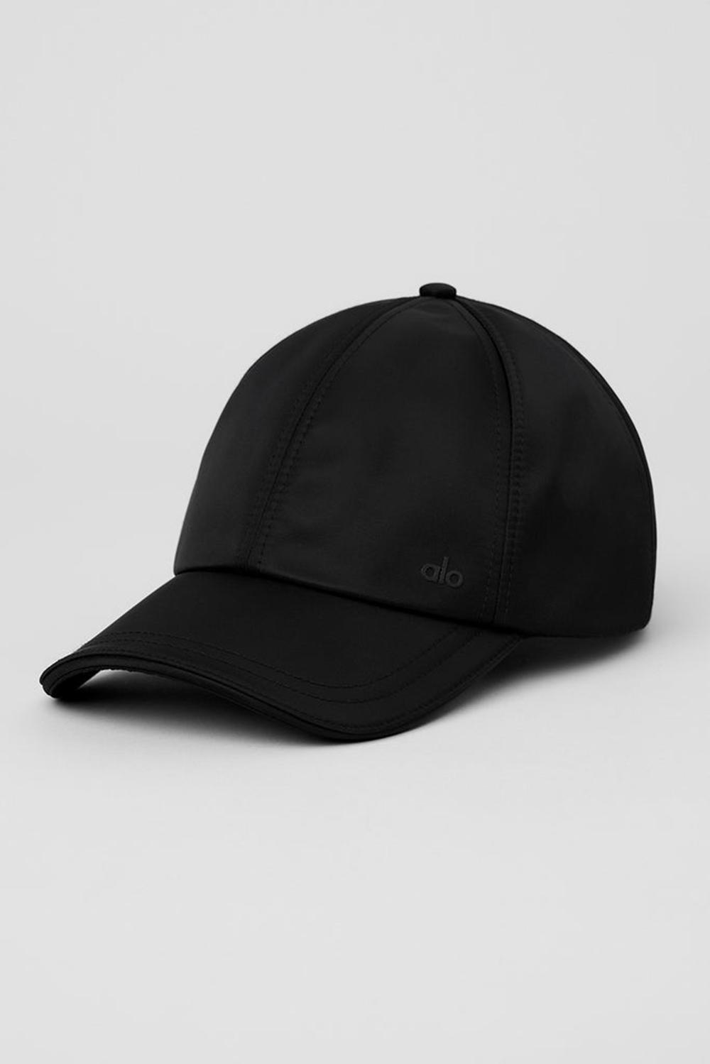 Black Women Alo Yoga Satin Off-Duty Cap | Australia  12078-UJOH