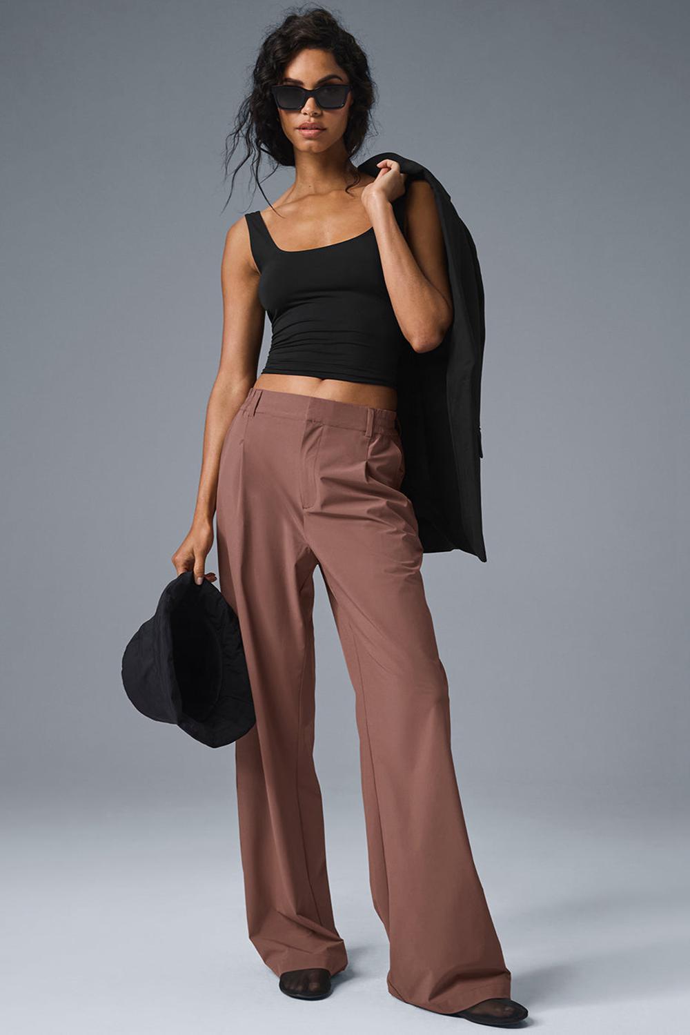 Black Women Alo Yoga Sheer Glow Tank | Australia  67319-IOVM