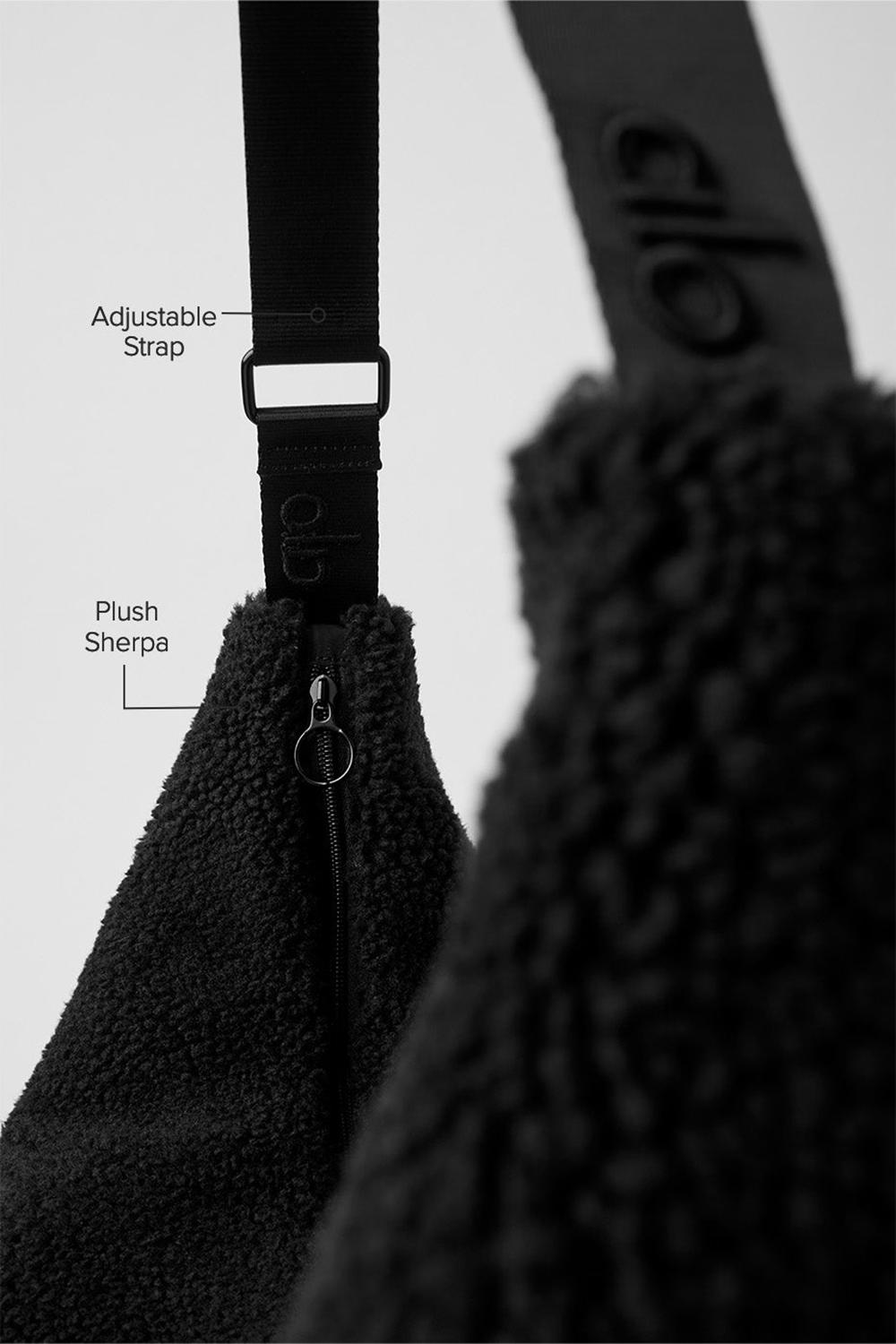 Black Women Alo Yoga Sherpa Om The Go Sling Bag | Australia  40273-MFOX
