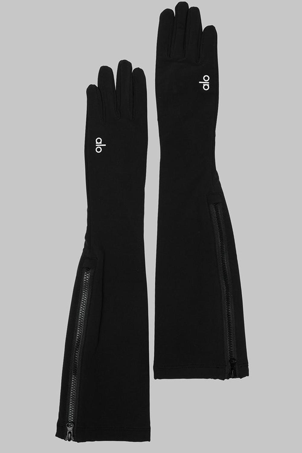 Black Women Alo Yoga Sleek City Gloves | Australia  87254-SMEI