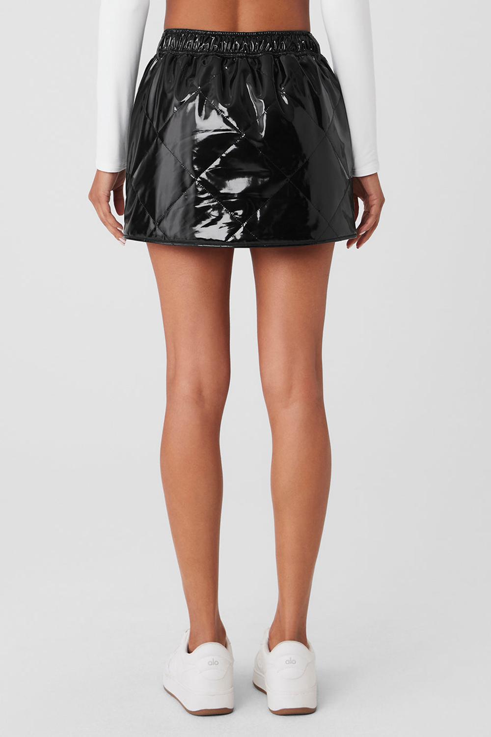 Black Women Alo Yoga Snomoto Mini Skirt | Australia  31072-NEYJ