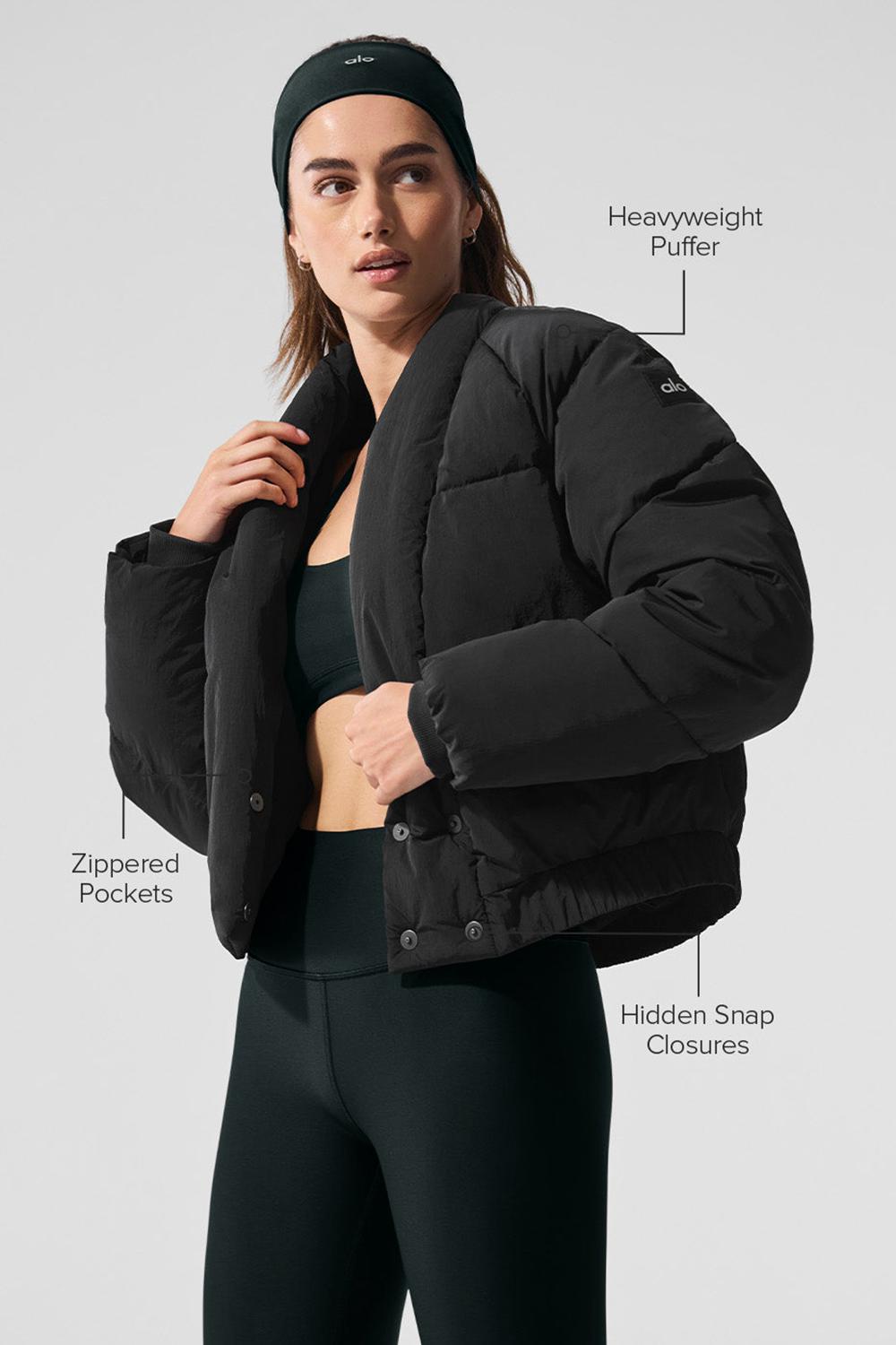 Black Women Alo Yoga Stargazing Puffer Jacket | Australia  90142-YZGE