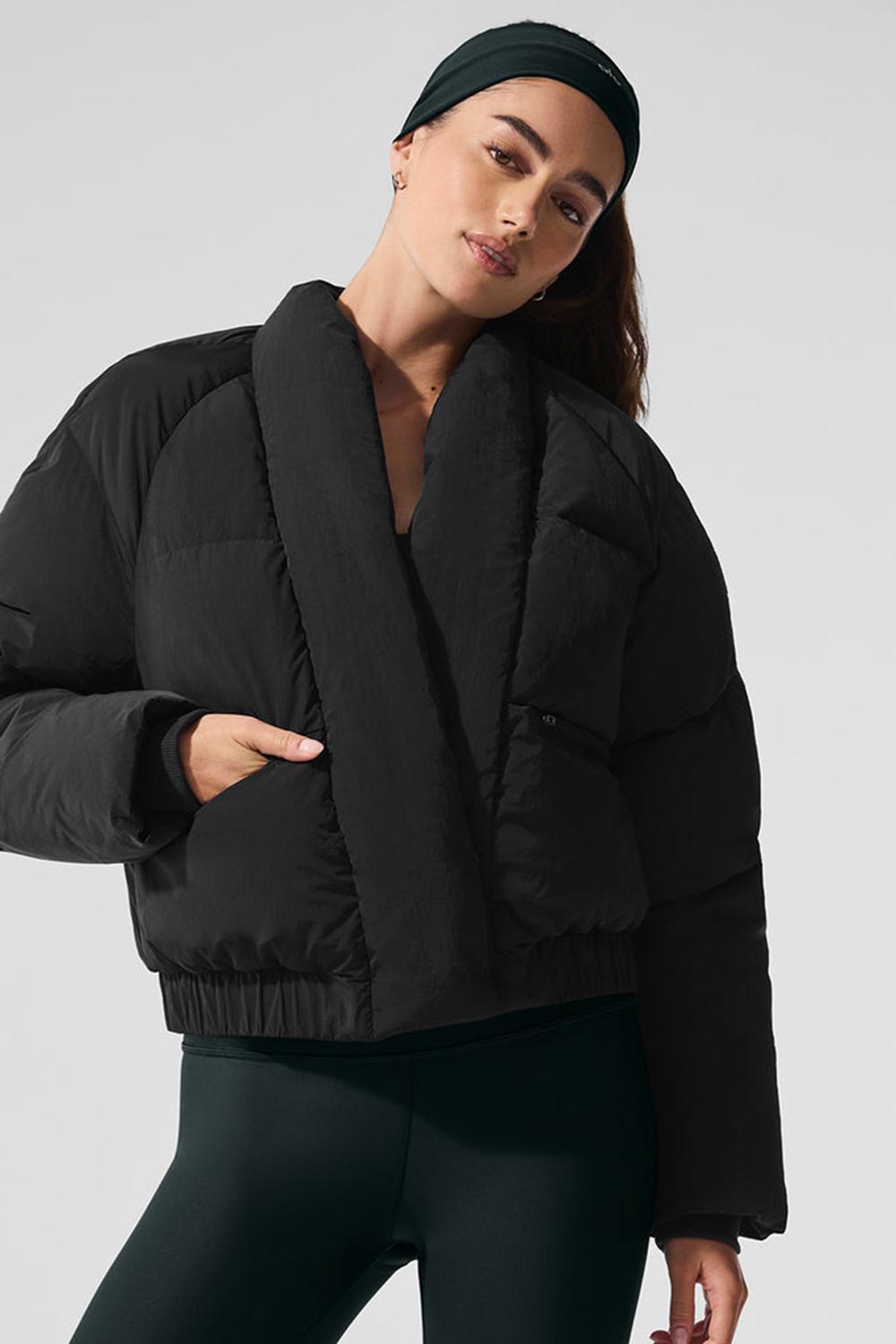 Black Women Alo Yoga Stargazing Puffer Jacket | Australia  90142-YZGE