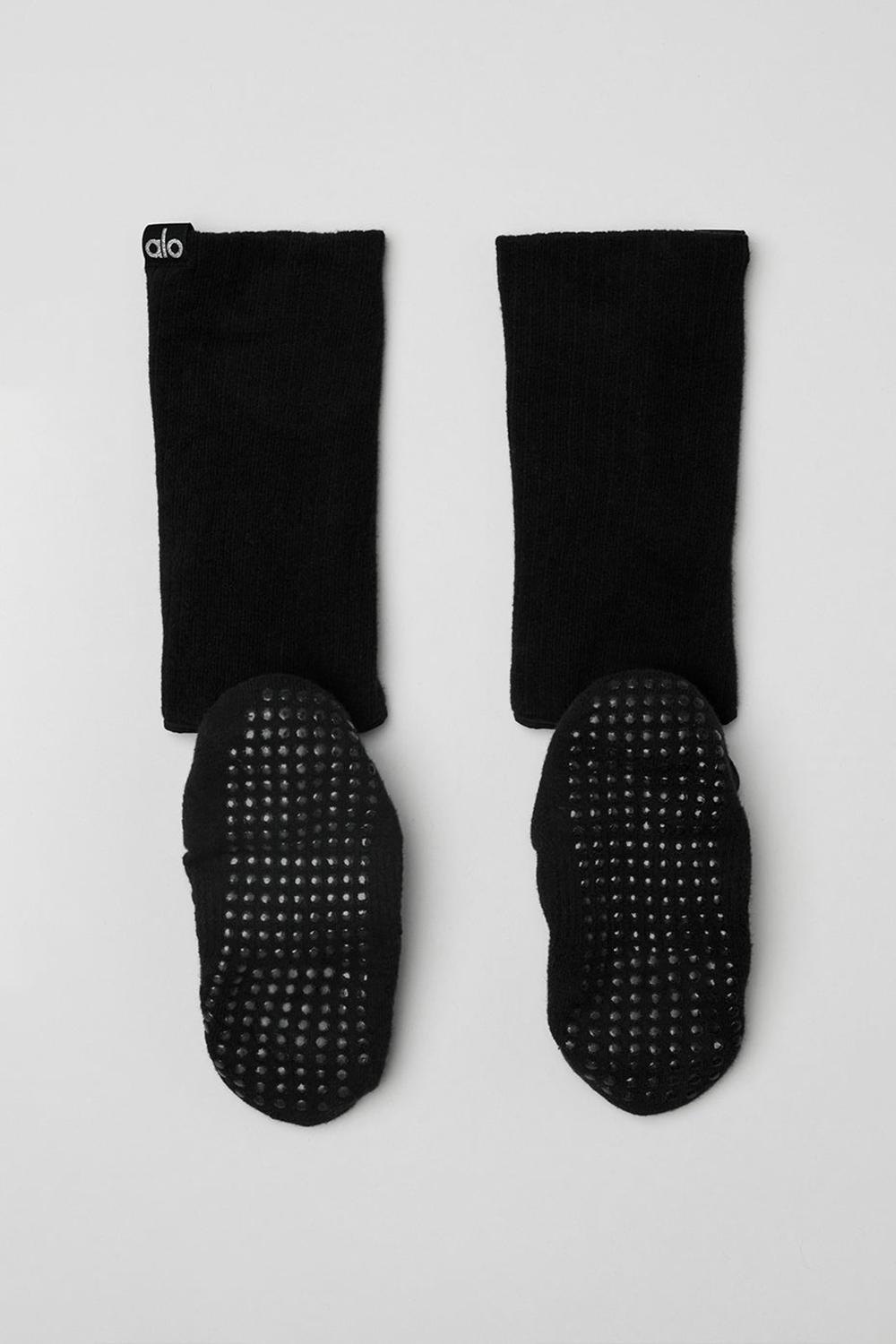 Black Women Alo Yoga Strappy Siren Grip Sock | Australia  57832-EOXU