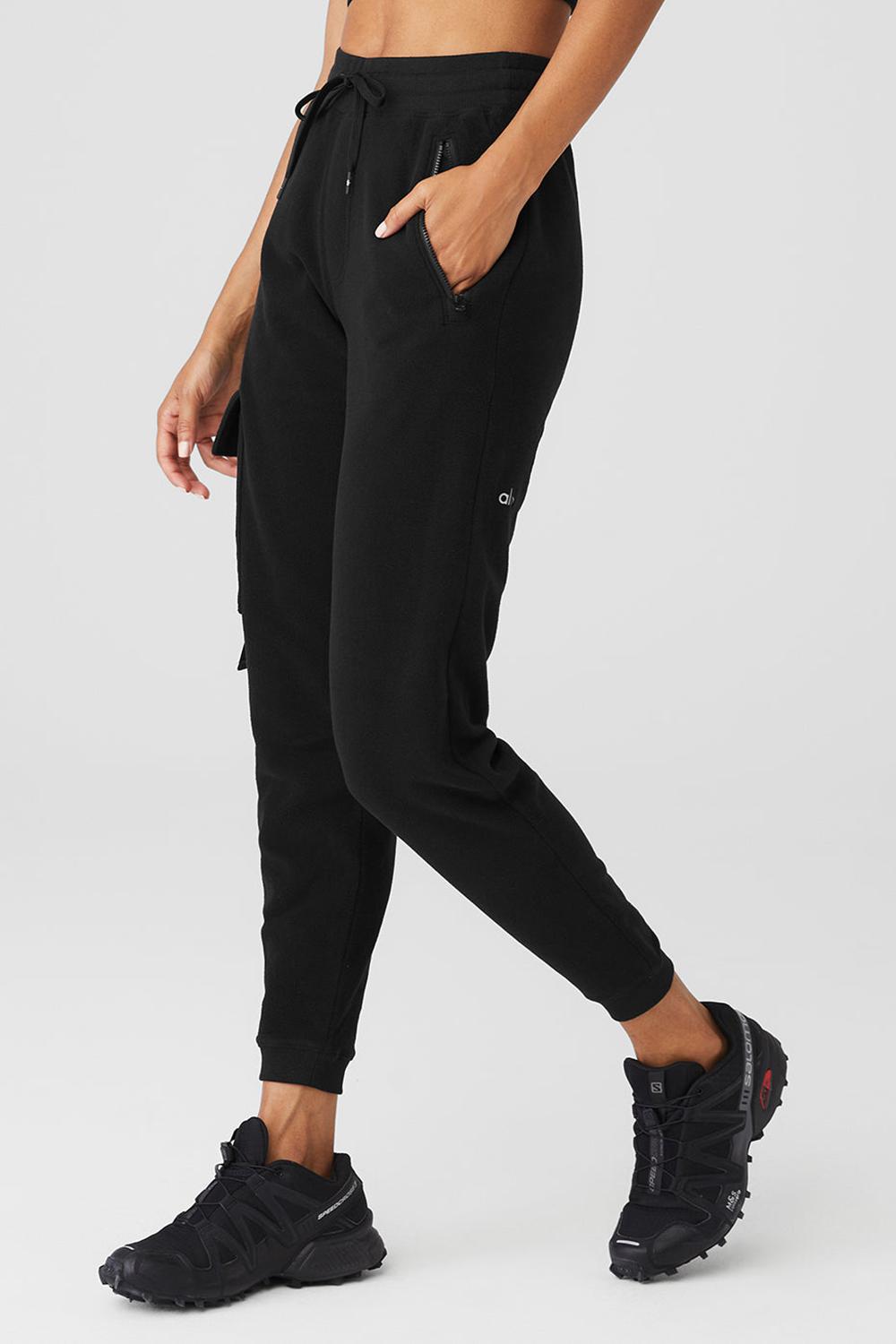 Black Women Alo Yoga Streetside Sweatpant | Australia  78205-CWZR