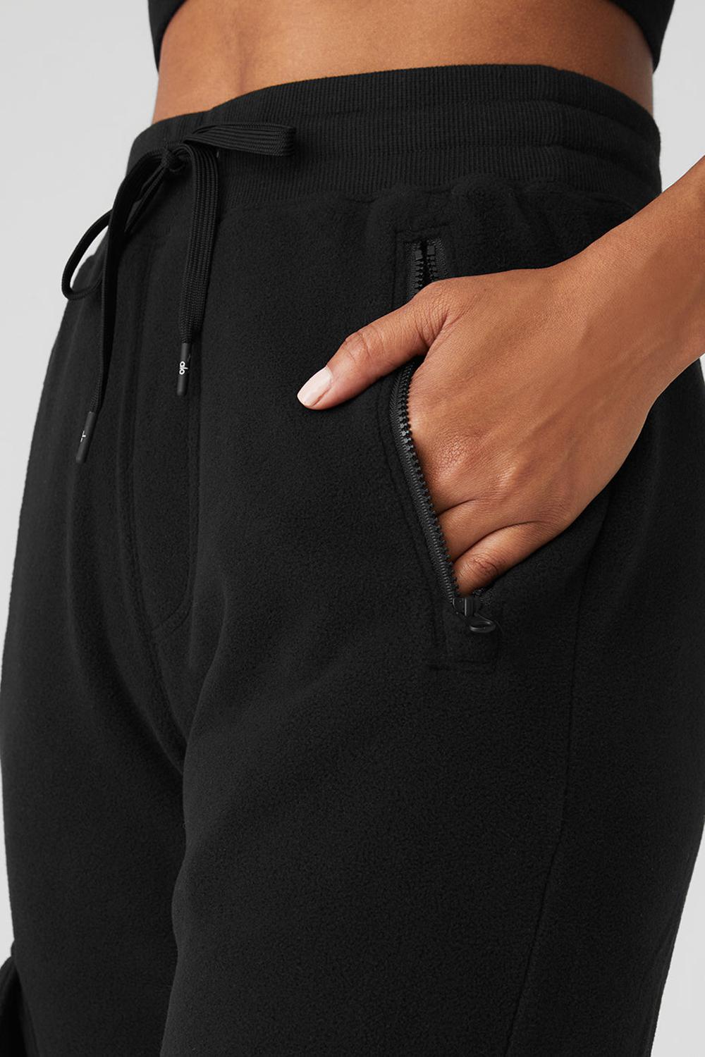 Black Women Alo Yoga Streetside Sweatpant | Australia  78205-CWZR