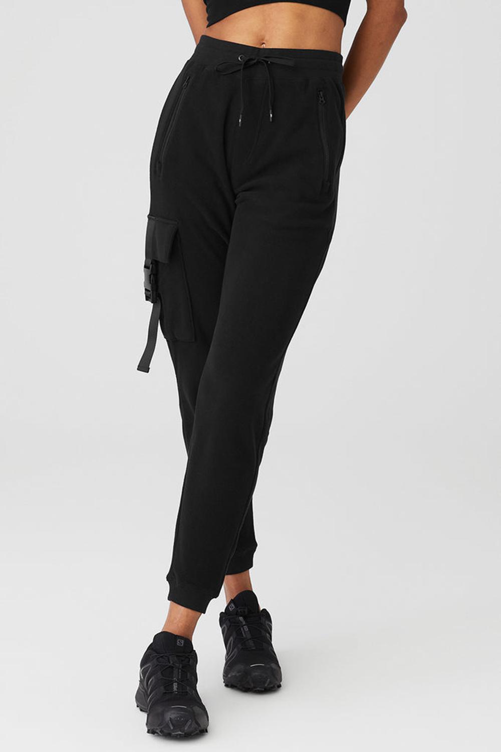 Black Women Alo Yoga Streetside Sweatpant | Australia  78205-CWZR