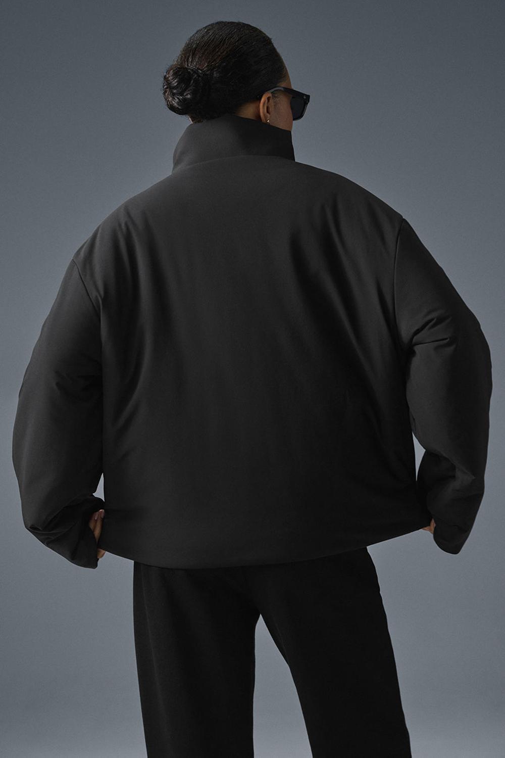 Black Women Alo Yoga Stretch Woven Notable Jacket | Australia  23014-RADN