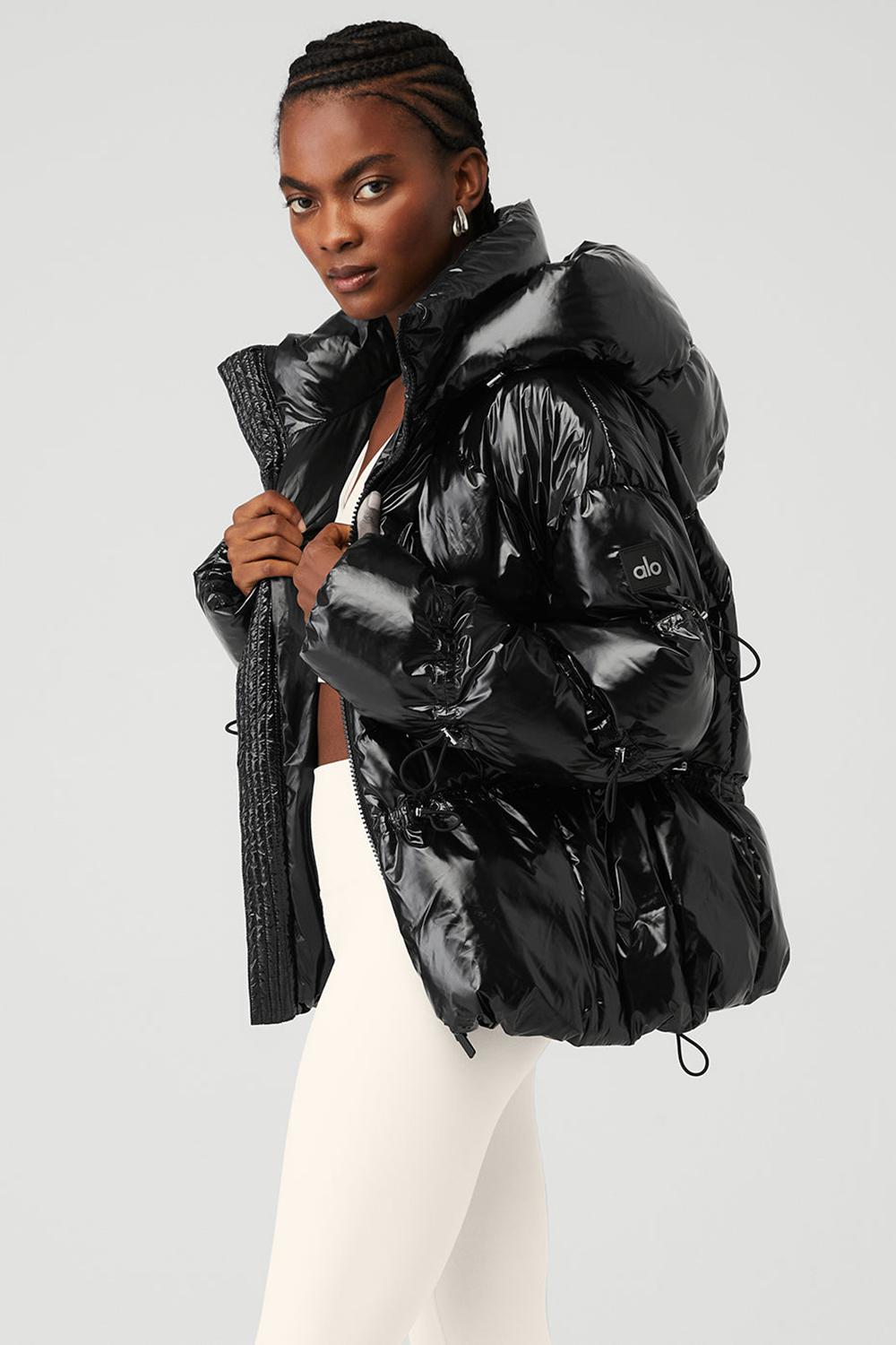 Black Women Alo Yoga Stunner Jacket | Australia  07924-LWUF