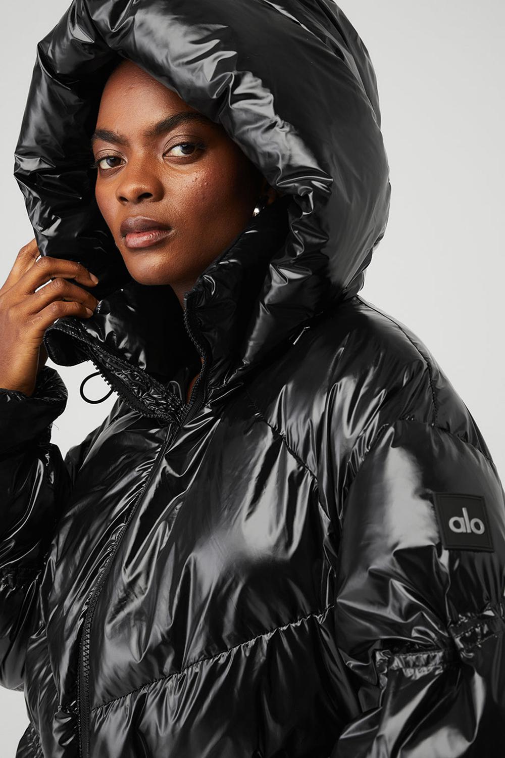Black Women Alo Yoga Stunner Jacket | Australia  07924-LWUF
