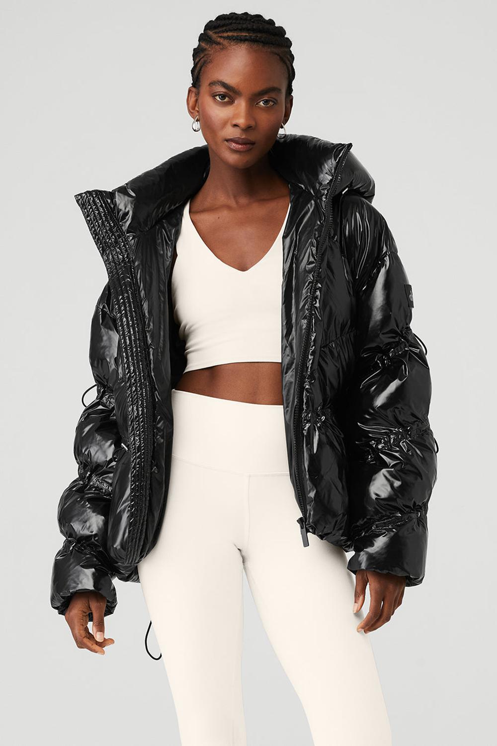 Black Women Alo Yoga Stunner Jacket | Australia  07924-LWUF