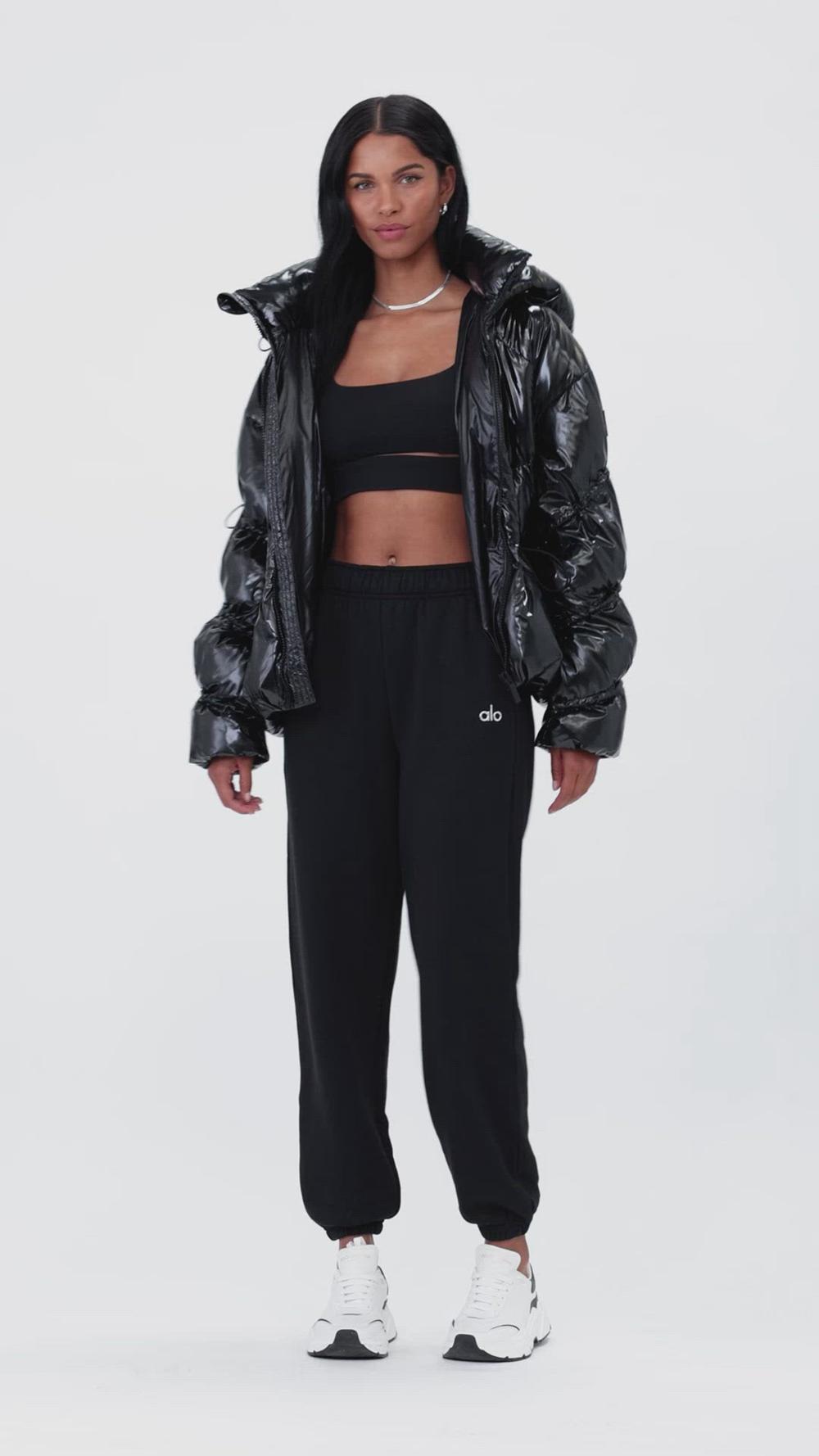 Black Women Alo Yoga Stunner Jacket | Australia  07924-LWUF