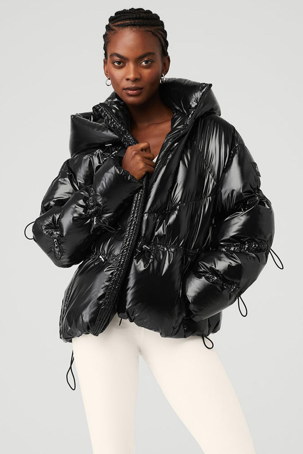 Black Women Alo Yoga Stunner Jacket | Australia  07924-LWUF