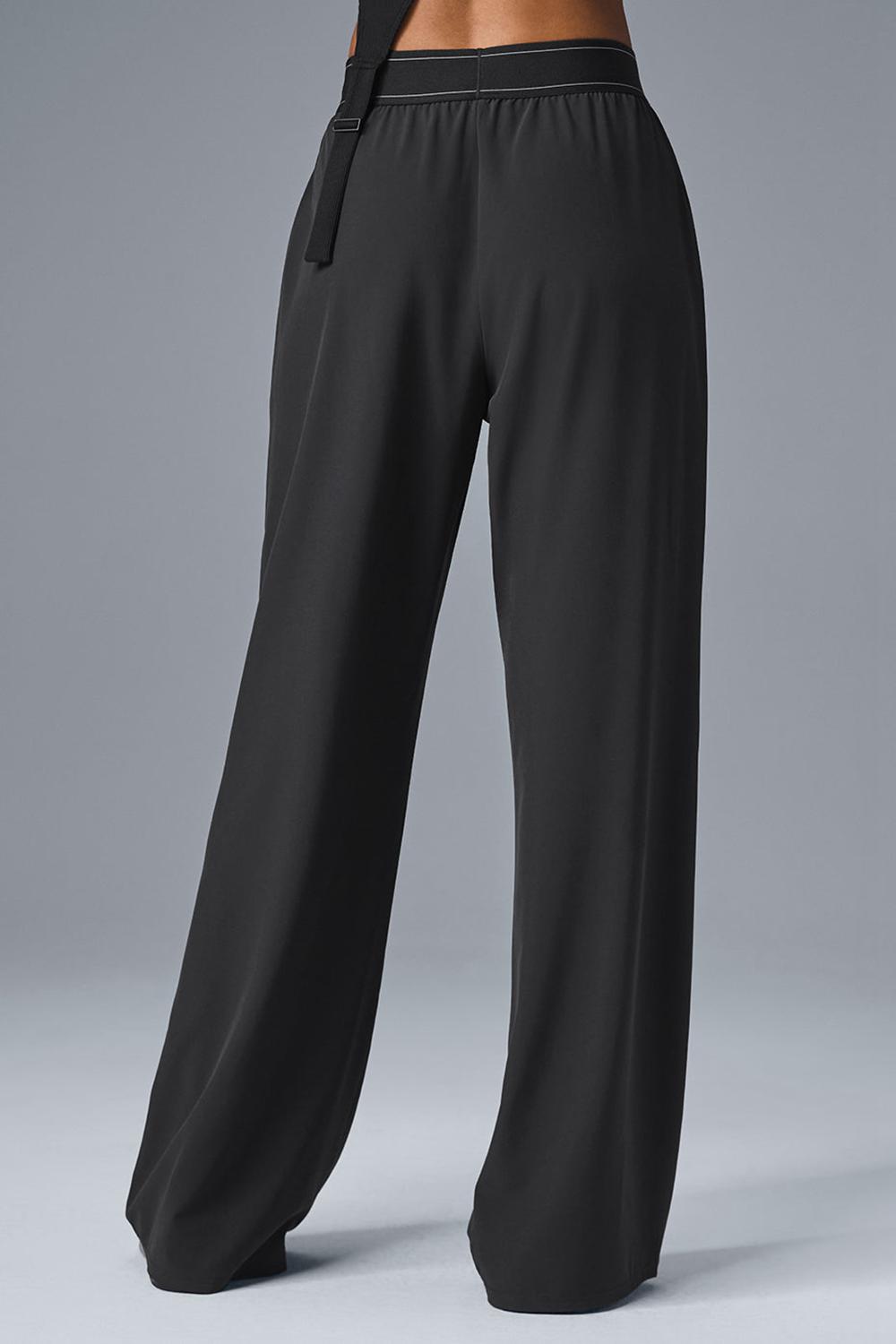 Black Women Alo Yoga Suit Up (Long) Pant | Australia  98143-SUNK