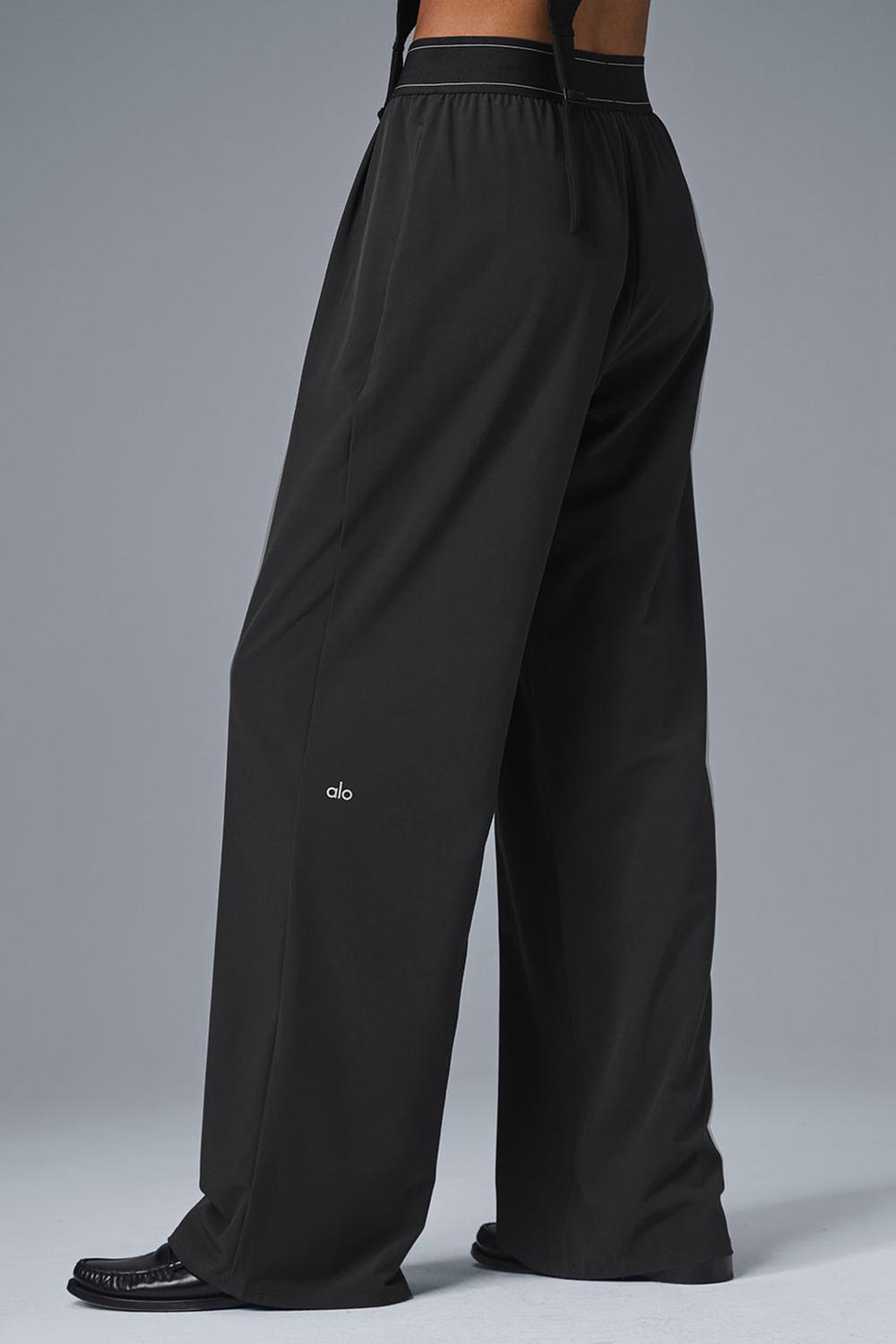 Black Women Alo Yoga Suit Up (Long) Pant | Australia  98143-SUNK