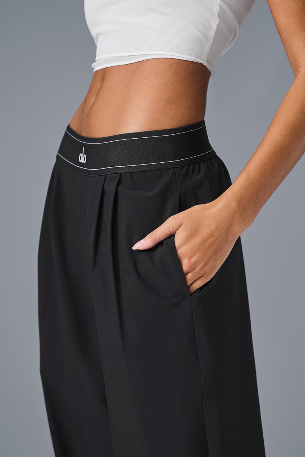 Black Women Alo Yoga Suit Up (Regular) Pant | Australia  04521-EBGU