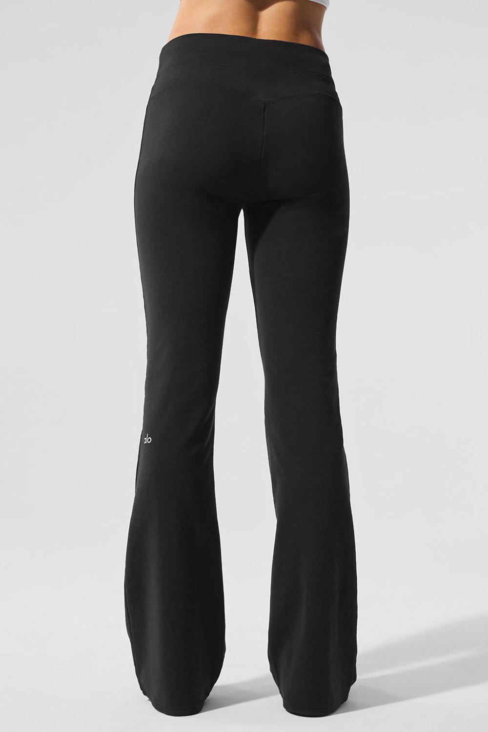 Black Women Alo Yoga Sway Bootcut Sweatpant | Australia  65204-MFTQ