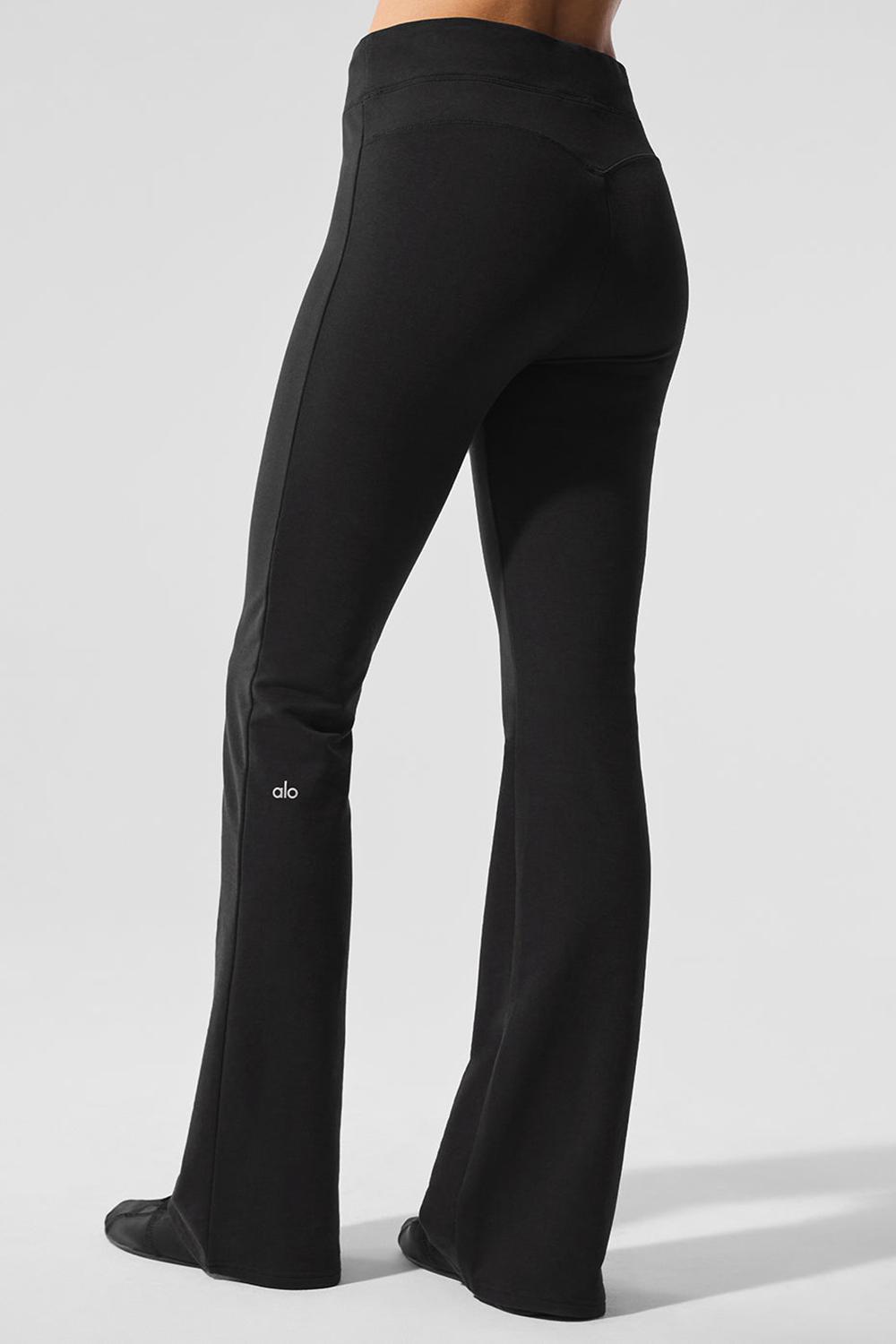 Black Women Alo Yoga Sway Bootcut Sweatpant | Australia  65204-MFTQ