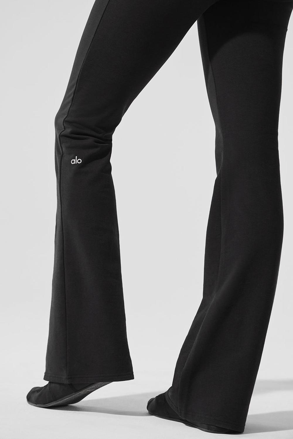 Black Women Alo Yoga Sway Bootcut Sweatpant | Australia  65204-MFTQ