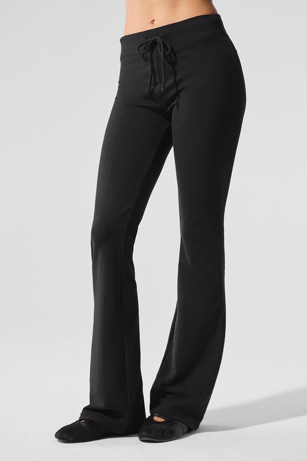 Black Women Alo Yoga Sway Bootcut Sweatpant | Australia  65204-MFTQ