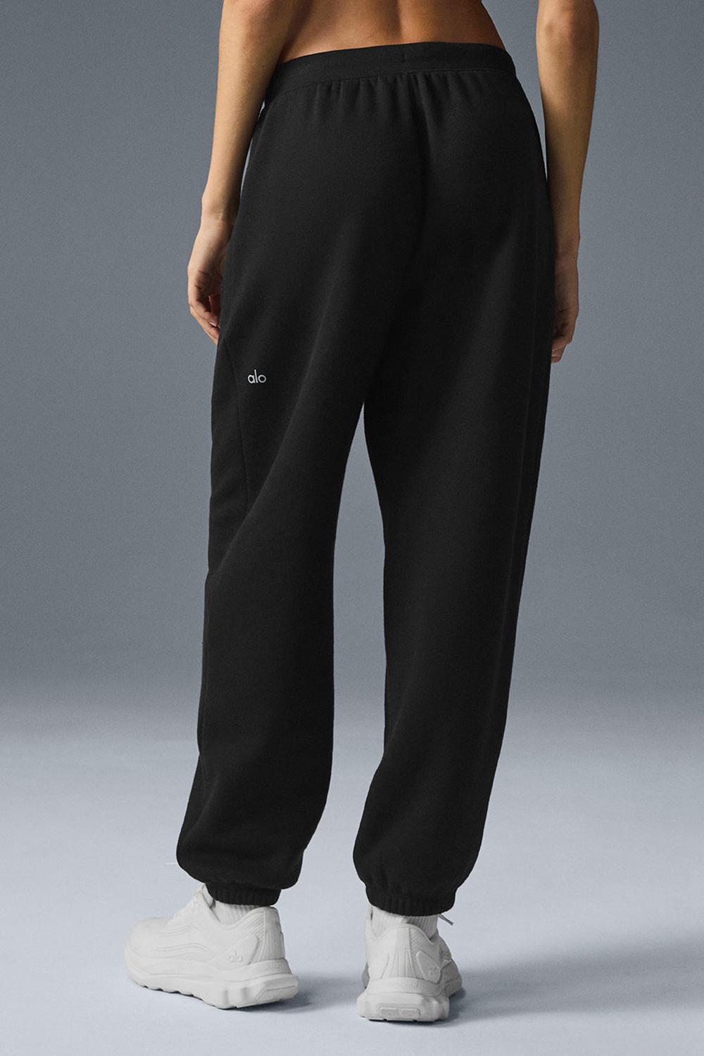 Black Women Alo Yoga Triumph Restore Sweatpant | Australia  90615-BYAM