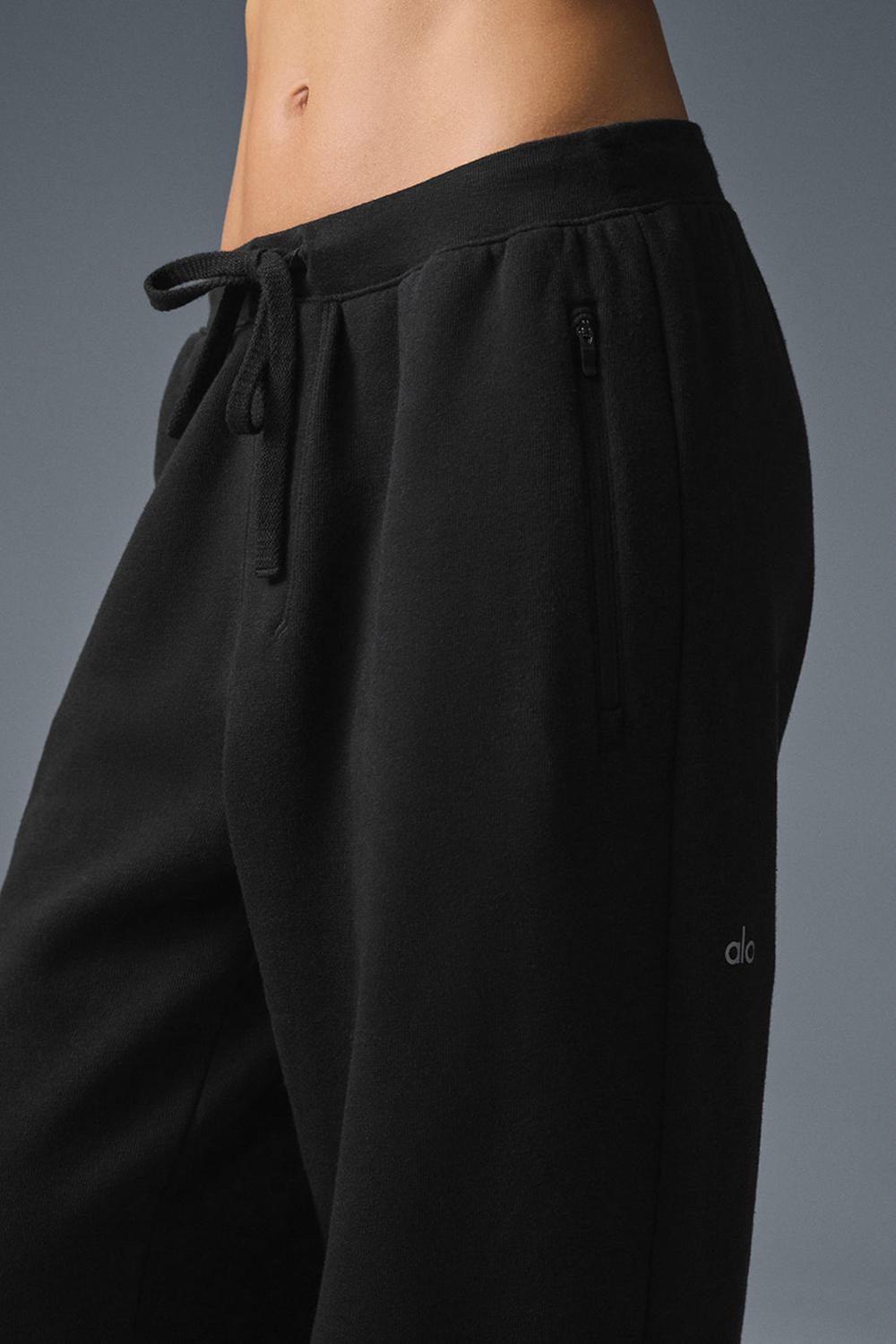 Black Women Alo Yoga Triumph Restore Sweatpant | Australia  90615-BYAM