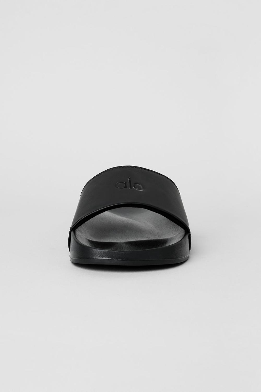 Black Women Alo Yoga Unisex It Slide Slide | Australia  31974-HFPO