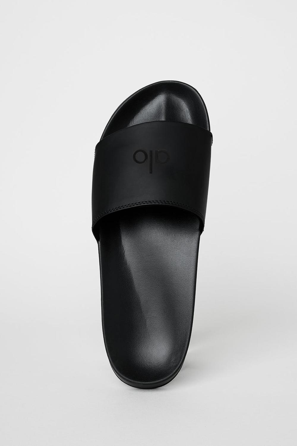 Black Women Alo Yoga Unisex It Slide Slide | Australia  31974-HFPO
