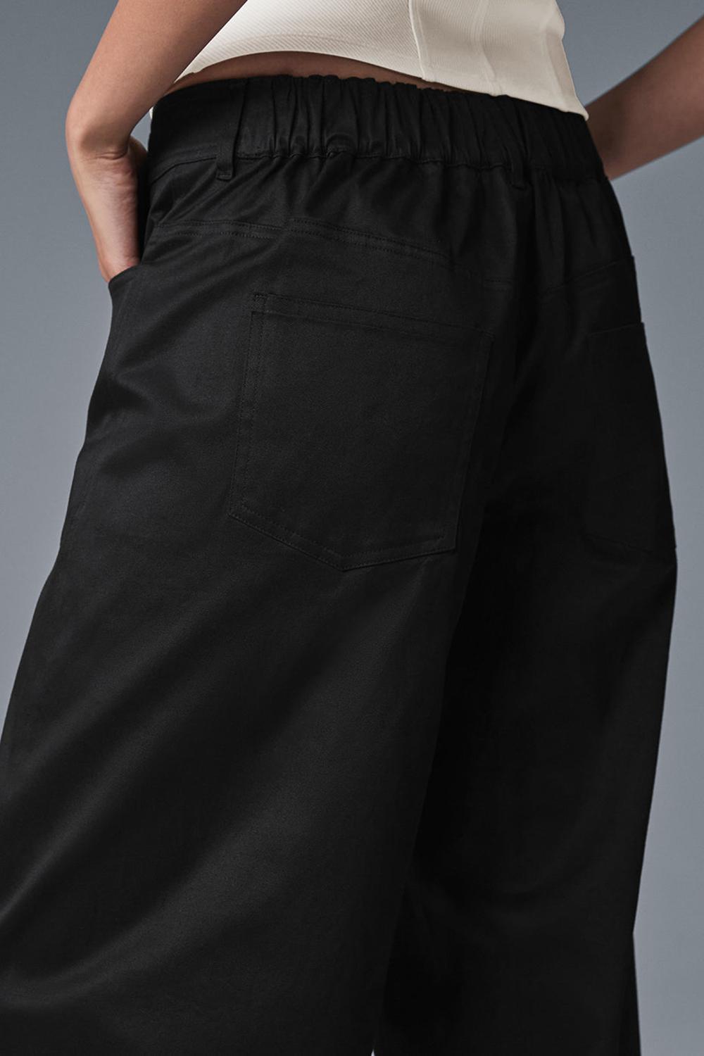 Black Women Alo Yoga Wanderlust Wide Leg Pant | Australia  52143-IMQE