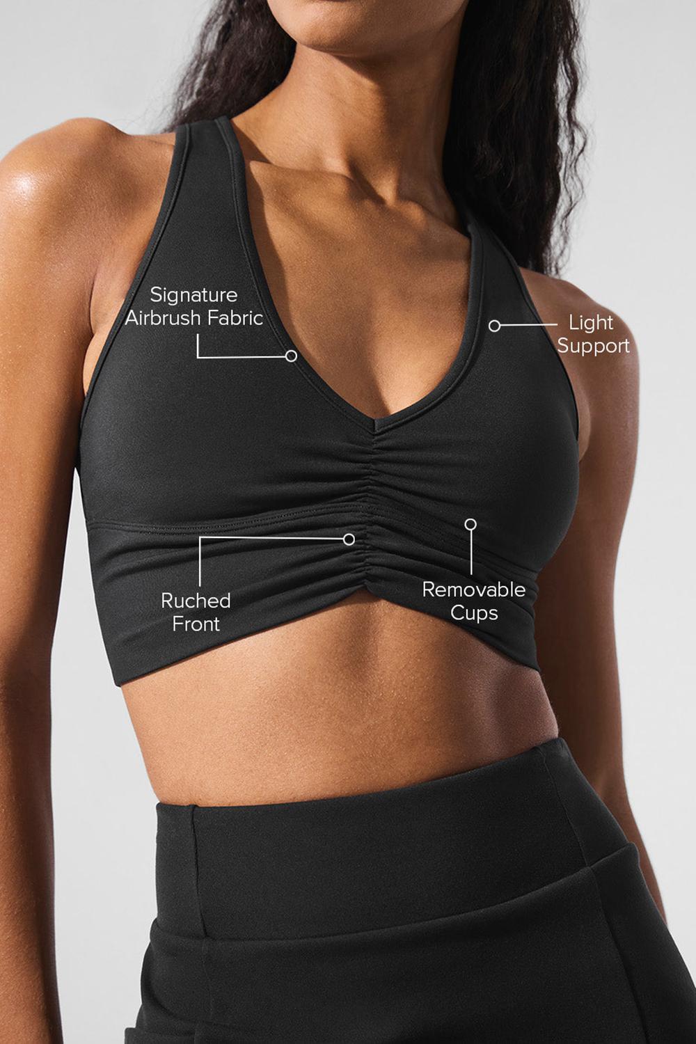 Black Women Alo Yoga Wild Thing Bra | Australia  59401-CDML